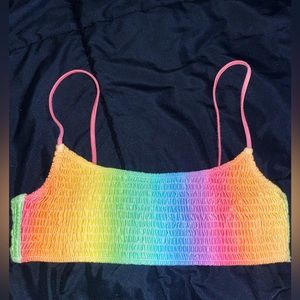 Triangl Rainbow Bathing Suit Top